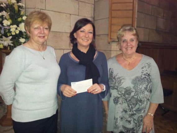 In Harmony conductor Jenny MacLachlan and accompanist Ena Millar with Cosgrove's Nicola Wash (centre).