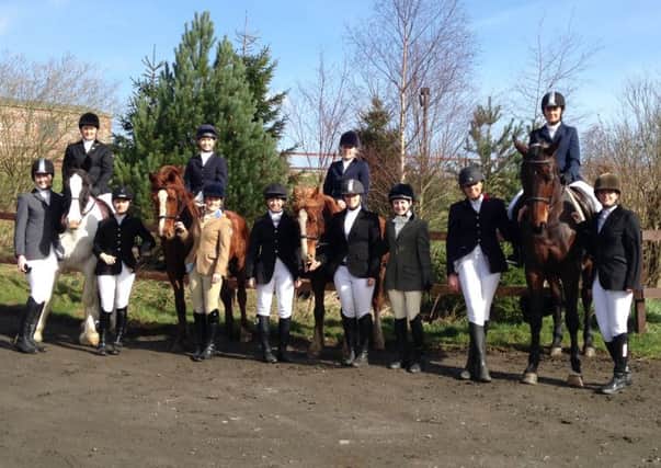 Competitors in the Glasgow Cup held recently at Cumbernauld's Tannoch Stables.