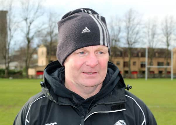 Final match in charge...for outgoing Biggar head coach Derek Armstrong (Submitted pic)