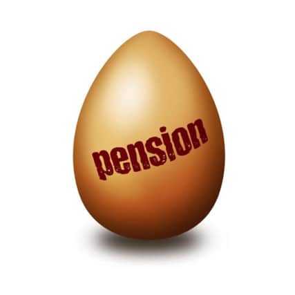 A pension nest egg.