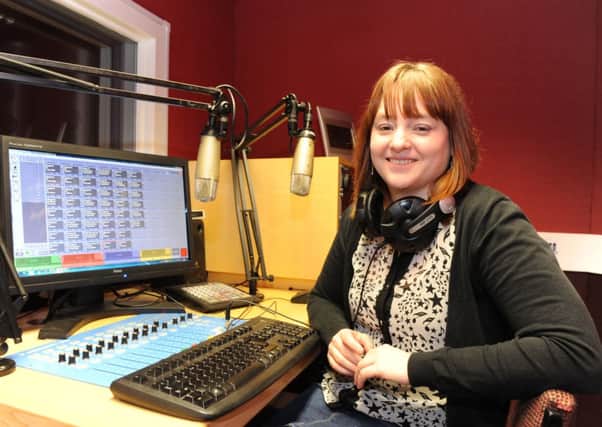 Elizabeth Findlay (Liz Baillie) presenter for East Dunbartonshire radio show 'Girl on Girl'.