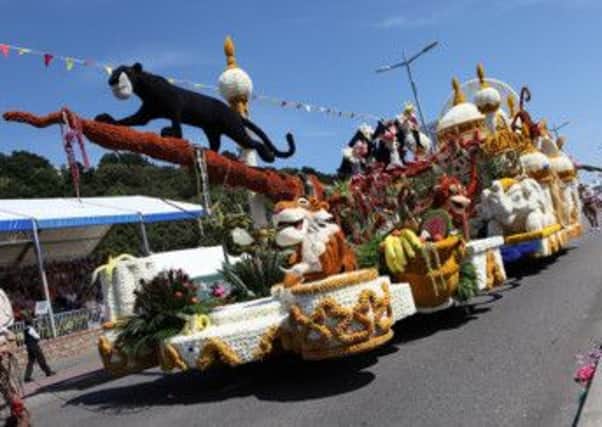 Jersey float...which is at the centre of controversy in Lanark, as the Kilninie Club has decided to purchase "bits and bobs" to recycle for its float this year