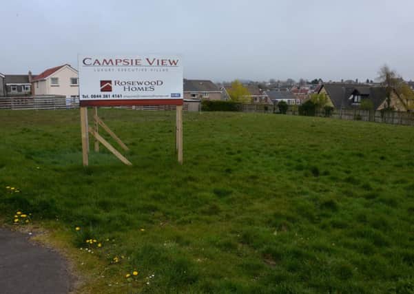 On the plot...of Rosewood Homes Campsie View £6 million development site in Carluke (Pic Rodger Price)