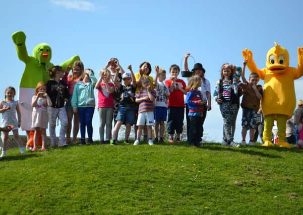 Ready to roll...Carnwath Easter Egg Hunt 2014, held on Sunday, April 20 (Pics by Garry McCallum of Carnwath 2000)