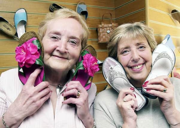 Retiring...Grace and Nancy were leaving shoe shop