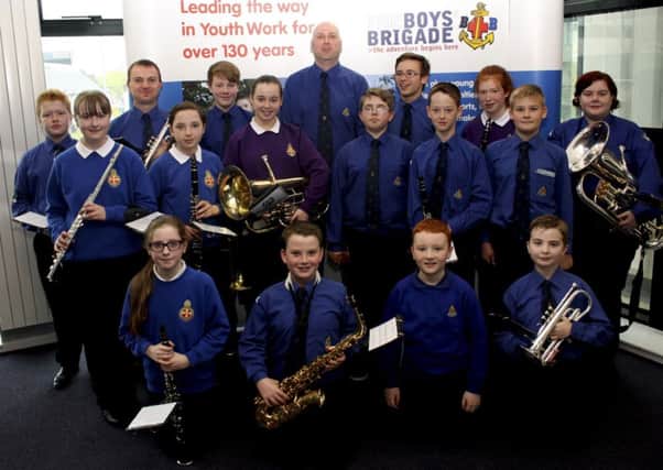 Double winners...Wishaw & District Boys' Brigade Band (submitted picture)