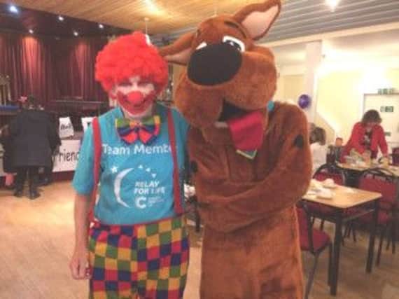 Visitors included Scooby Doo, Coco the clown and Sammy, the relay mascot
