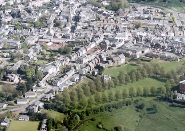 Aerial view...of old Lanark