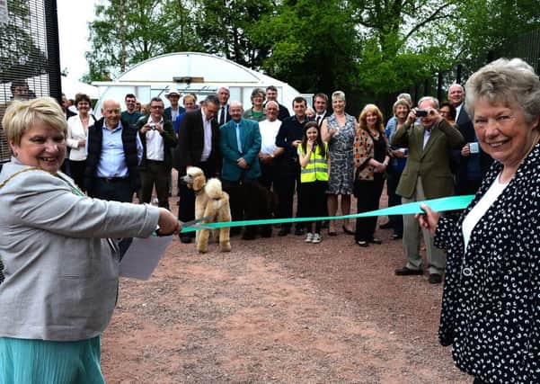 New open...Provost Eileen Logan opens Lanark Horticultural Centre (Pic Rodger Price)