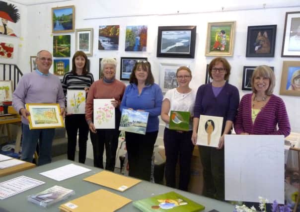 Corra Linn art group ready for exhibition
submitted pic
May 2014