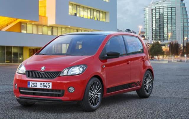 2014 Skoda Citigo Monte Carlo. Skoda has added a touch of Monte Carlo to its Citigo hatchback. See PA Feature MOTORING Motoring Column. Picture credit should read: PA Photo/Handout. WARNING: This picture must only be used to accompany PA Feature MOTORING Motoring Column.