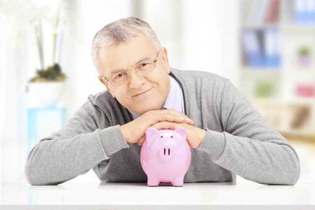 A Generic Photo of a man with his piggy bank. People are unwilling to open up about retirement finances, Picture credit should read: PA Photo/thinkstockphotos. WARNING: This picture must only be used to accompany PA Feature FINANCE Finance Column.