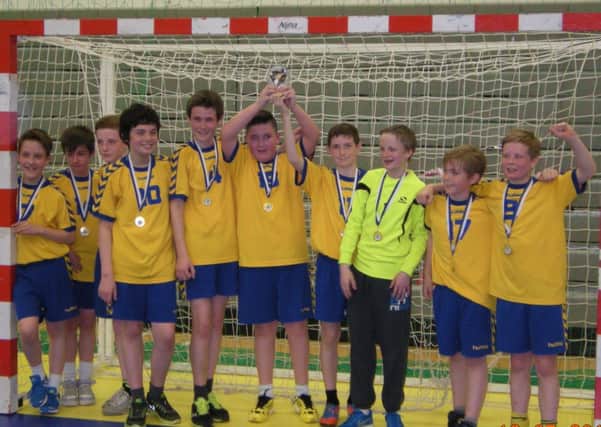 Tryst 77 Handball Club Junior Boys win Scottish Cup last year