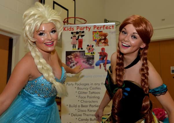 Cool characters...Elsa and Anna Frozen made an appearance at Carluke Primary Summer Fete (Pic Rodger Price)