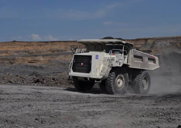 The Terex TR100 rigid truck is made in Newhouse