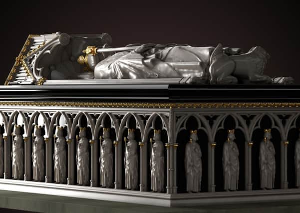 For the first time since the Reformation people are able to see how Robert The Bruces tomb looked.
