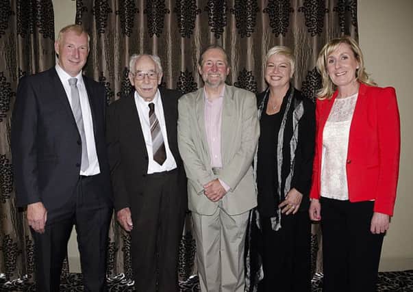 Ian McKinnon (second left) with guests (left to right) Duncan McKay, Ian Turner, Fiona McKinnon and Donna Thompson