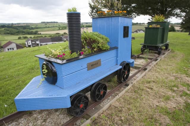 A train carriage in Condorrat has been vandalised. (Photo by Jonathan Faulds)
