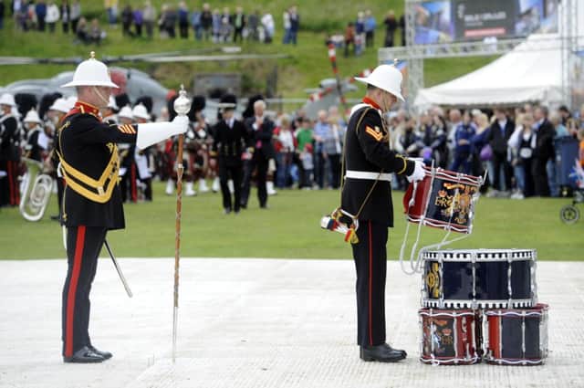 A Drumhead service is conducted at Edinburgh's Armed Forces Day.