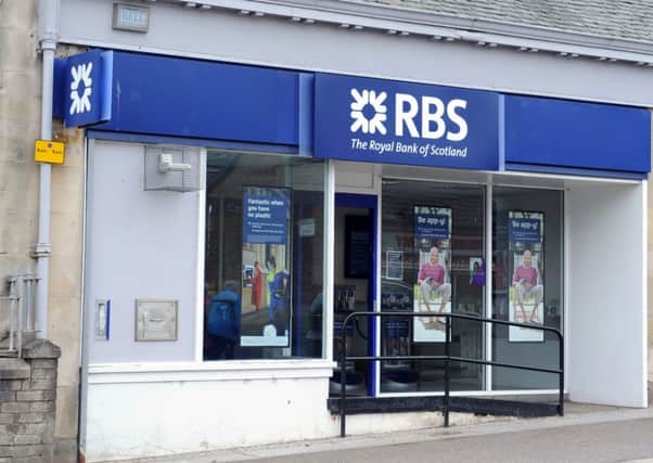 Ready for closure...the Kirkmuirhill RBS branch