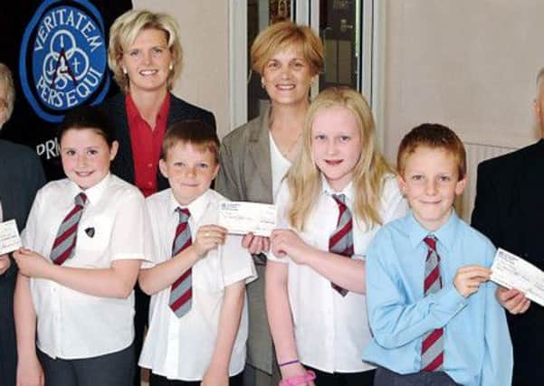 Generous...youngsters at St Athanasius Primary