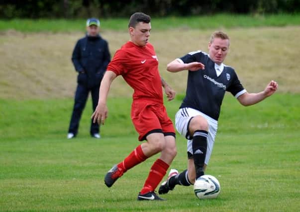 Action from Barrhill's game against Braehead on Saturday.