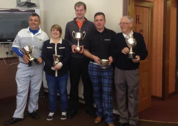 Worthy winners...Hollandbush Golf Club winners for 2014