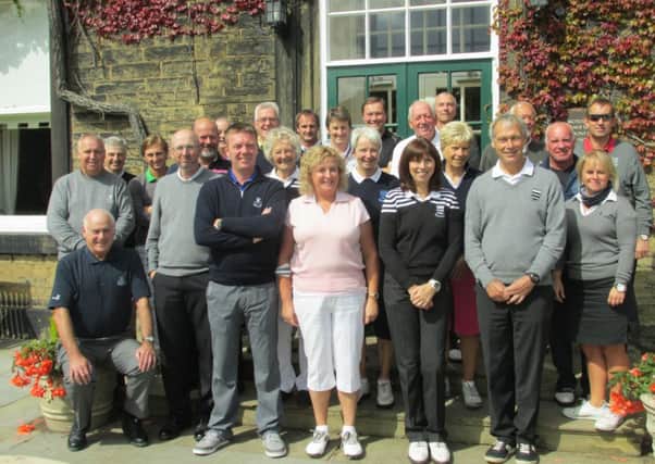 Clubbing together...members of Lanark and Huddersfield Golf Clubs