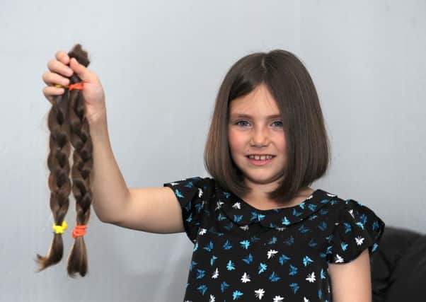 Good hair day...for young Carstairs  fundraiser Keira McLeod