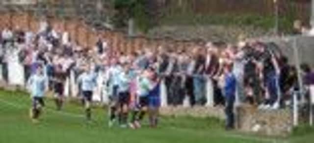 Arthurlie celebrate their first win of the season.