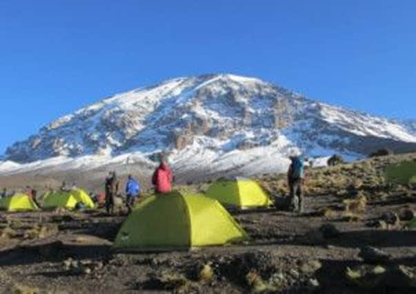 Trekkers on Mt Kilimanjaro