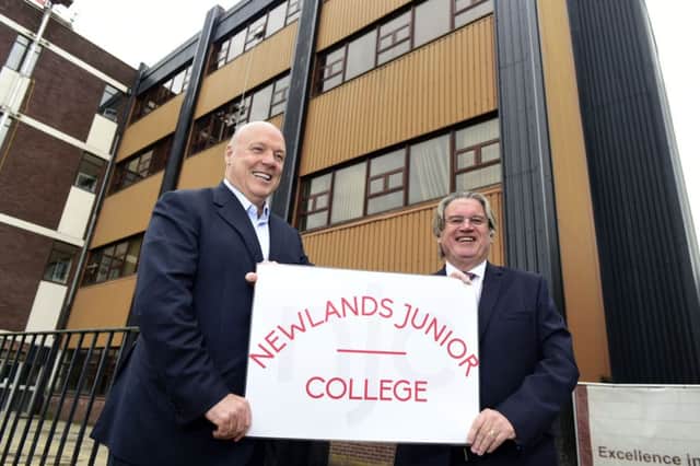 PIC © Sandy Young 07970 268944
PICTURED L-R Principal Iain White and Jim McColl outside the Newlands Junior College building.
Jim McColl launches vocational school for disengaged youngsters with potential.
Jim McColl, chairman and CEO of Clyde Blowers, today (Tues Sep 23) launched a vocational school aimed at young people who don't engage with the current education system - but who have the potential to develop in the world of work.
Newlands Junior College, Glasgow (NJC), a state of the art training facility, is nearing completion in the same place where McColl trained as an apprentice engineer on the site of the former Weir Pumps factory at Cathcart, Glasgow.




www.scottishphotographer.com
sandyyoungphotography.wordpress.com
sj.young@virgin.net
07970 268 944