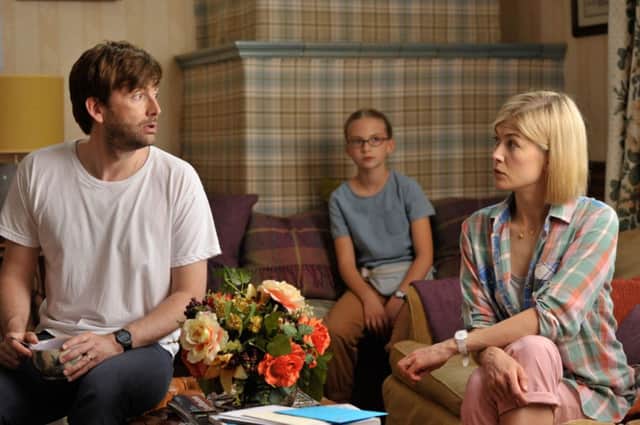 Undated Film Still Handout from What We Did On Our Holidays. Pictured: David Tennant, Rosamund Pike. See PA Feature FILM Film Reviews. Picture credit should read: PA Photo/Lionsgate. WARNING: This picture must only be used to accompany PA Feature FILM Film Reviews.