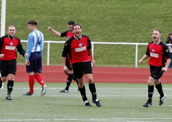 Cause for celebration...Carluke Rovers will be hoping for more goals against Beith