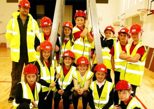 Bridging the skills gap...in engineering is all part of the Bridges to School workshops, one of which was enjoyed by these Lanark Primary School pupils (Pics by James Clare)