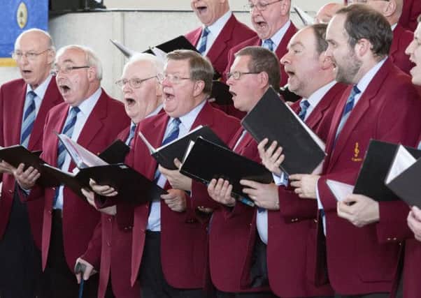 Cumbernauld Male Voice Choir in action