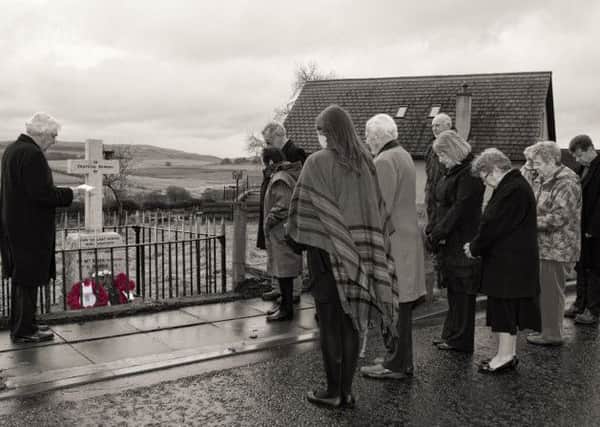 Ceremony...at Elsrickle War Memorial (Pic by Sarah Peters)
