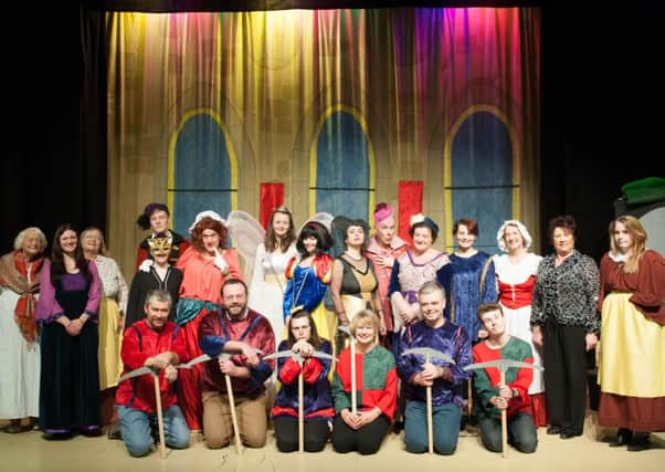 Cast of characters...in Biggar Theatre Workshop's 2014 production Snow White (Pics Sarah Peters)