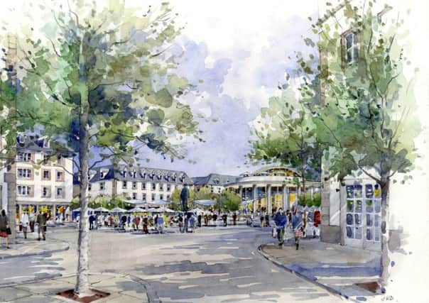 Artists impression...of new town planned for Clydesdale