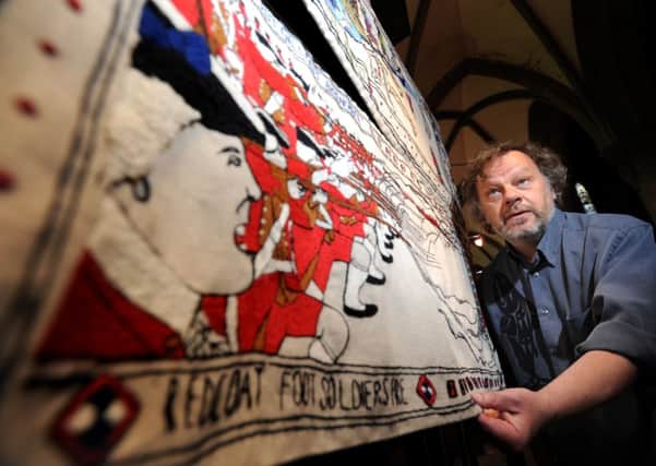 On show...the Prestonpans Tapestry at New Lanark this weekend