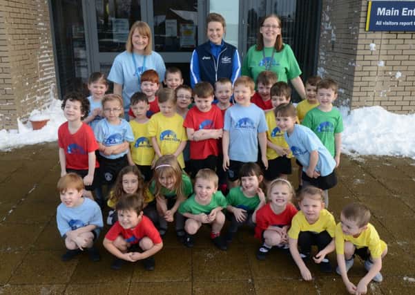 SFCG =  Connections Resource programme has been launched to make sure pupils get the most out of PE in Clydesdale schools. Launch at St Athanasius PS in Carluke.