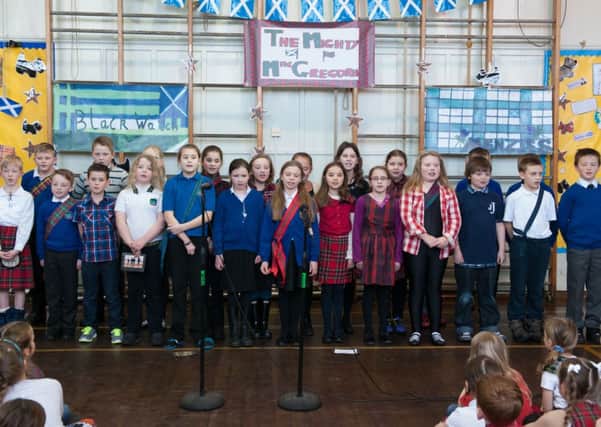 Burns show...at Underbank PS featured in this week's Gazette