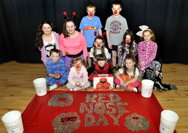 Fun all the way...a recent Red Nose Day at Carluke PS