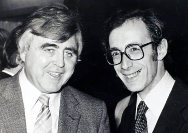 Gordon Murray with Malcolm Rifkind in 1979.