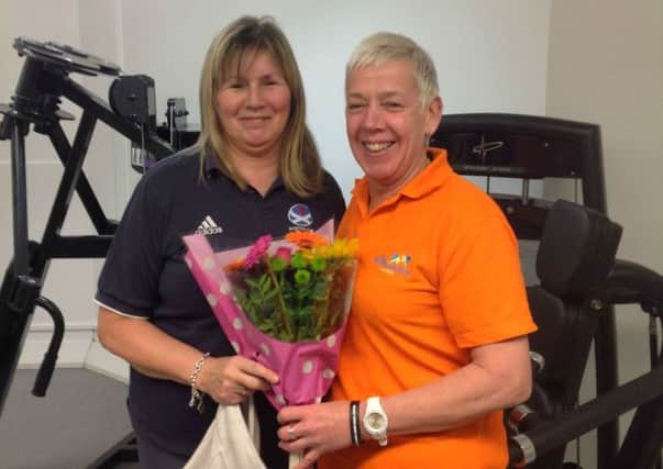 Denise Smith was first through the door to see the improvements at Eastwood Gym