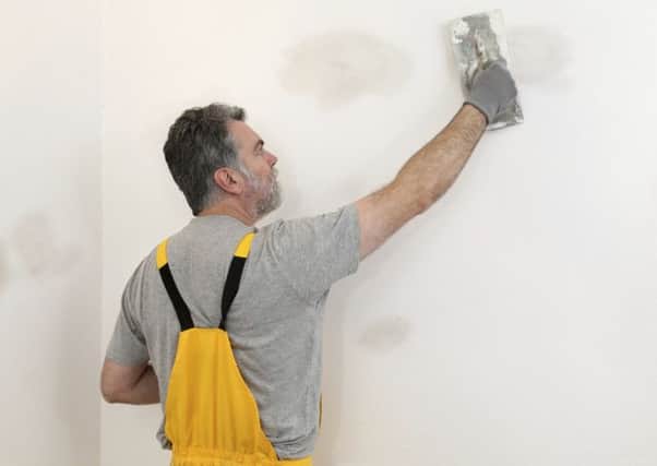 Tips to make plastering a wall easier. Photo: PA Photo/thinkstockphotos