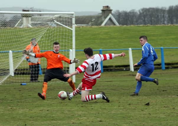Currie on the scoresheet...Lesmahagow sub Jack Currie marks his debut with a goal against Lanark United