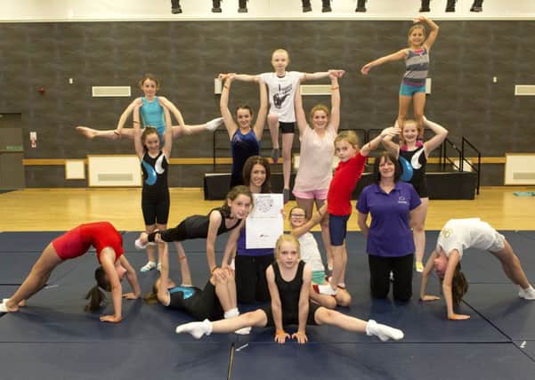 Jumping for joy...Lanark Gymnastics Club