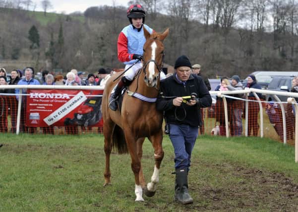 Saddled up...and ready for another point-to-point at Overton Farm (Pic Lindsay Addison)