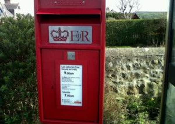 The offending postbox in Muchalls.